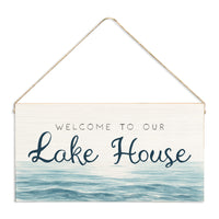 Waterscape Welcome To Our Lake House Twine Sign