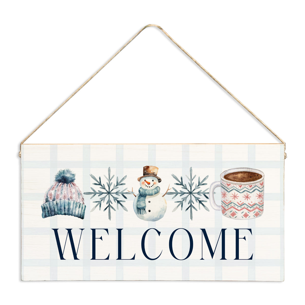 Winter Icons Welcome Twine Sign