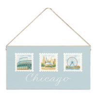 Chicago Stamps Twine Sign