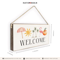 Southern Sunshine Icons Welcome Twine Sign