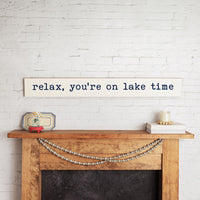 Relax Personalized Barn Wood Sign