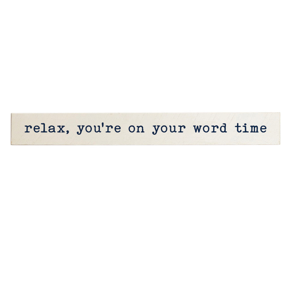 Relax Personalized Barn Wood Sign