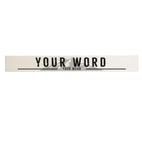 Mountain Stacked Personalized Barn Wood Sign