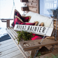 Mountain Stacked Personalized Barn Wood Sign