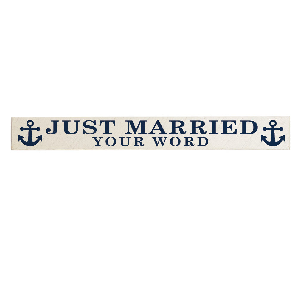 Just Married Personalized Barn Wood Sign