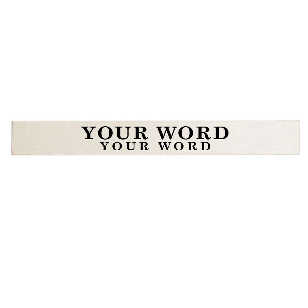 Two Lines Personalized Barn Wood Sign