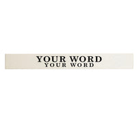 Two Lines Personalized Barn Wood Sign