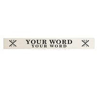 Two Lines Cross Skis Personalized Barnwood Sign