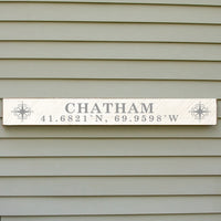 Compass Personalized Barnwood Sign