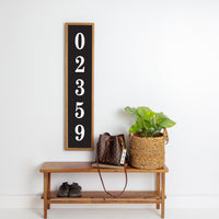 Zip Code Framed Personalized Barnwood Sign