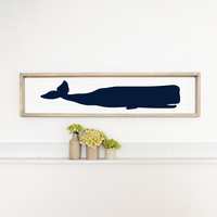 Whale Barn Wood Sign