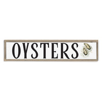 Oysters 10x44 Barnwood Sign