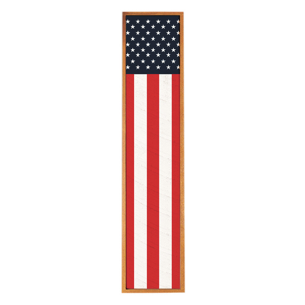 50 Stars Flag Framed Barnwood Sign