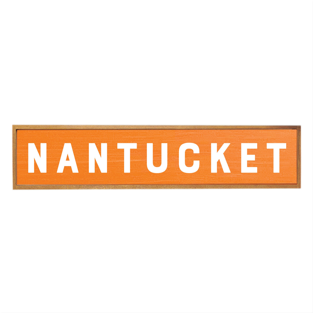 Orange Personalized Barnwood Sign 10x44