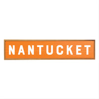 Orange Personalized Barnwood Sign 10x44