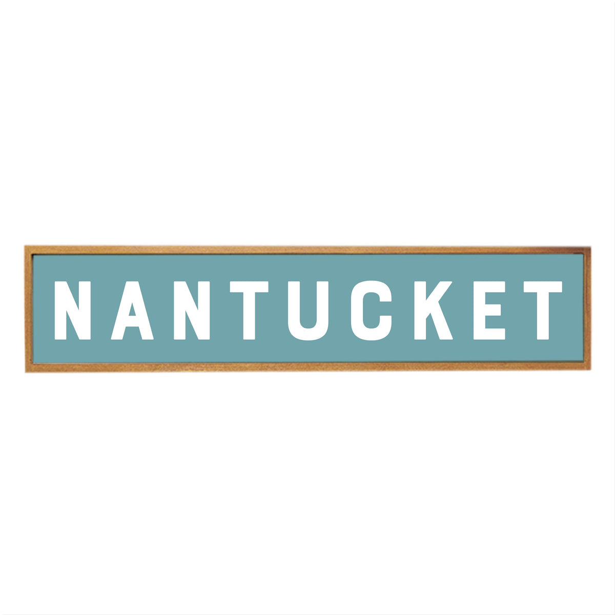 Sea Blue Personalized Barnwood Sign 10x44