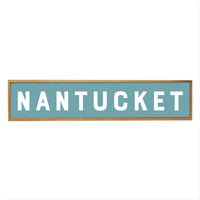 Sea Blue Personalized Barnwood Sign 10x44