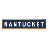 Dark Blue Personalized Barnwood Sign 10x44