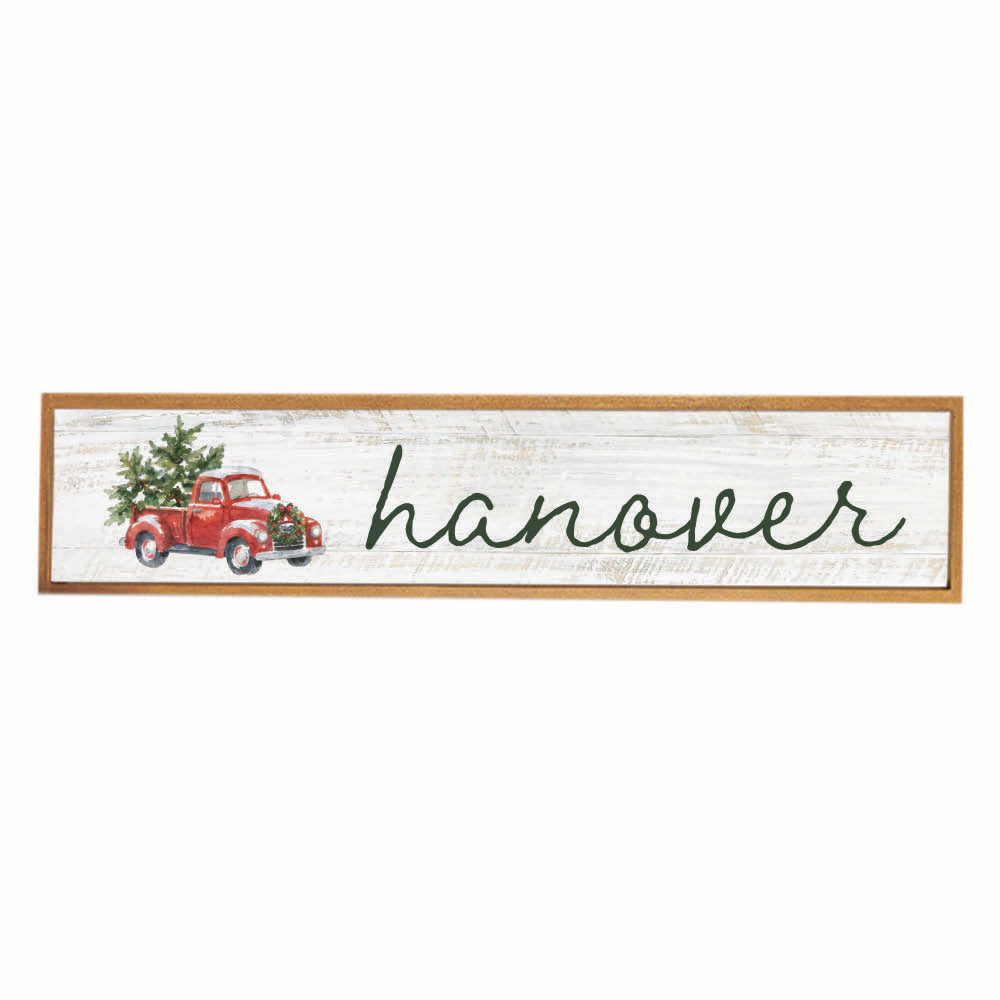 Holiday Truck Personalized Barn Wood Sign