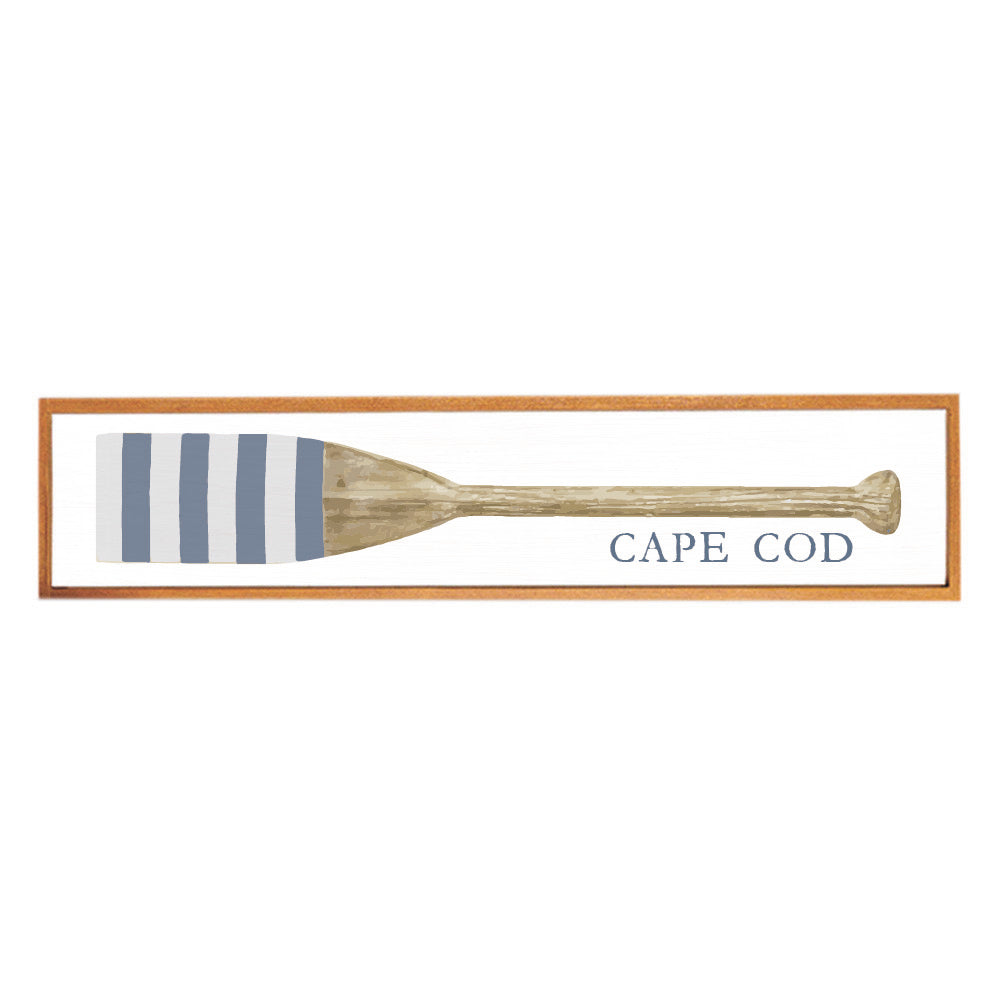 Striped Oar Personalized Barn Wood Sign
