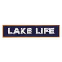 Framed Lake Life Barnwood Sign