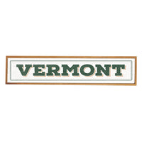 Vermont White/Green Barnwood Sign