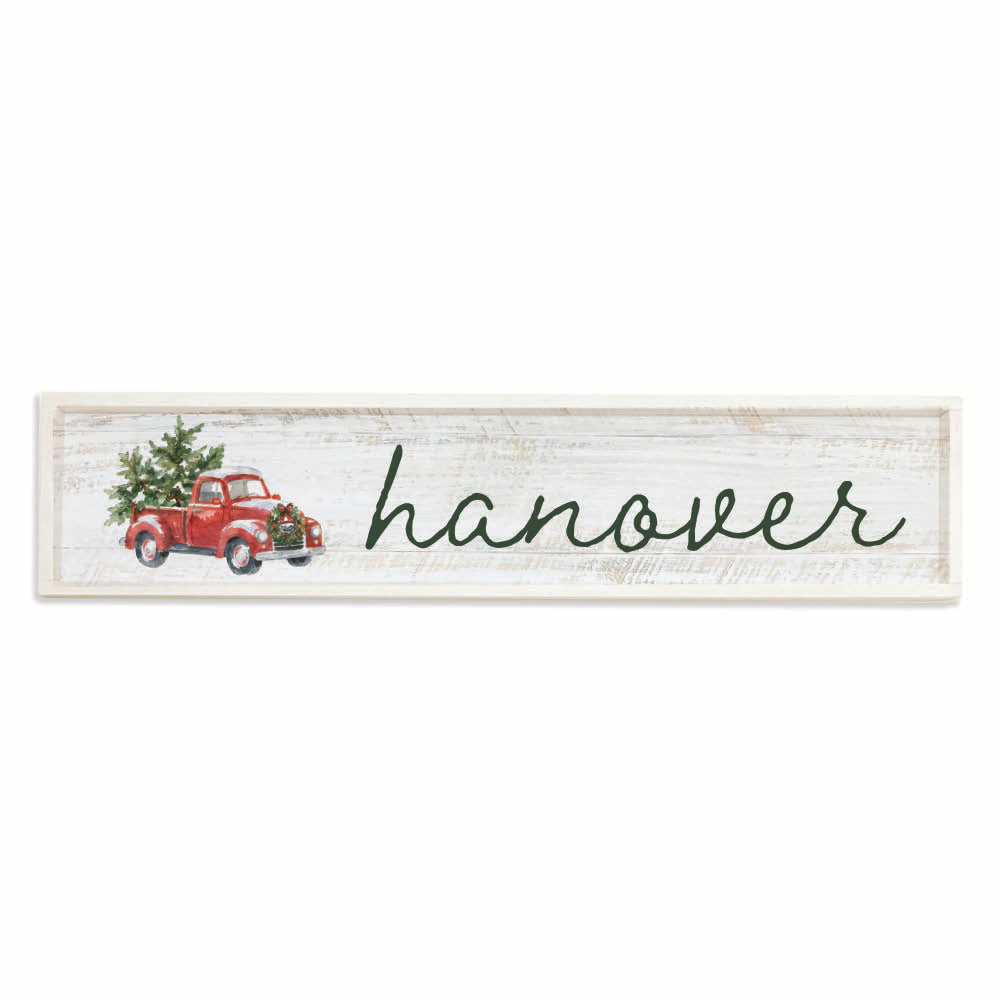 Holiday Truck Personalized Barn Wood Sign