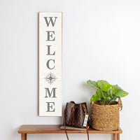 Compass Welcome Barn Wood Sign