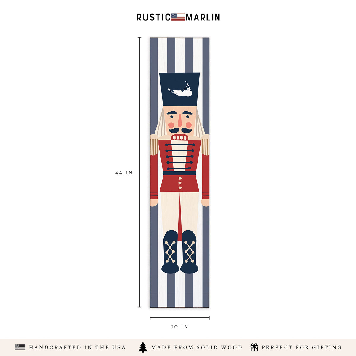 Nantucket Nutcracker Porch Leaner