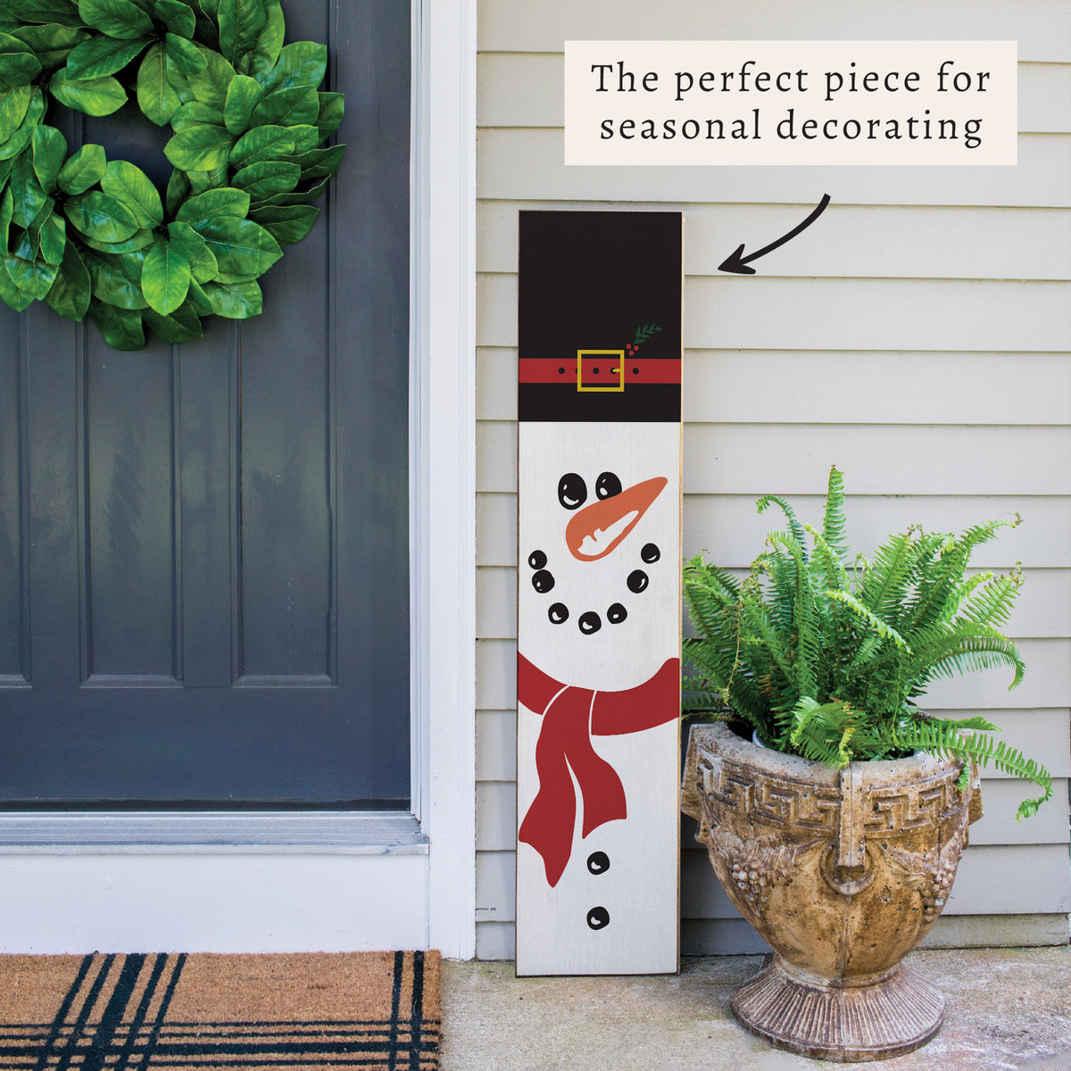 Snowman Porch Leaner