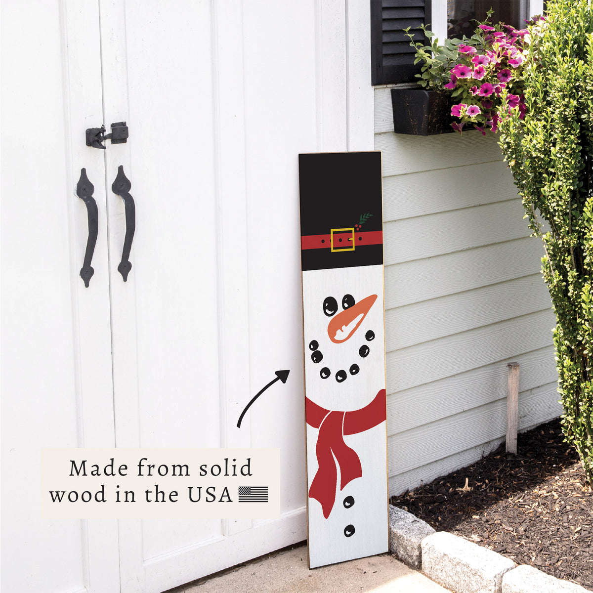 Snowman Porch Leaner
