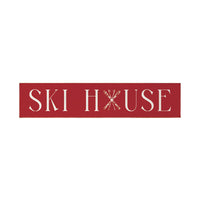 Red Ski House Barnwood Sign