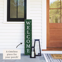 Evergreen Christmas Tree Welcome Porch Leaner