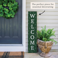 Evergreen Christmas Tree Welcome Porch Leaner