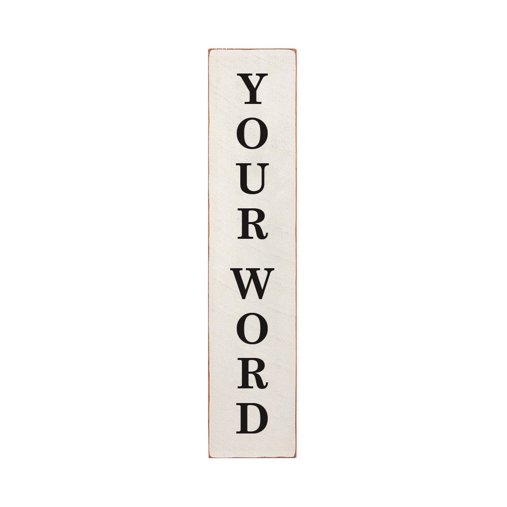 Antique White Personalized Barn Wood Sign