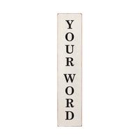 Antique White Personalized Barn Wood Sign