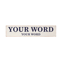 Your Words Personalized Barnwood Sign