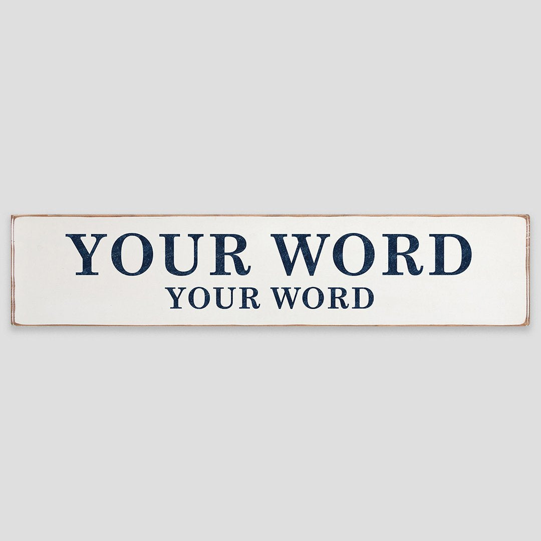 Your Words Personalized Barnwood Sign