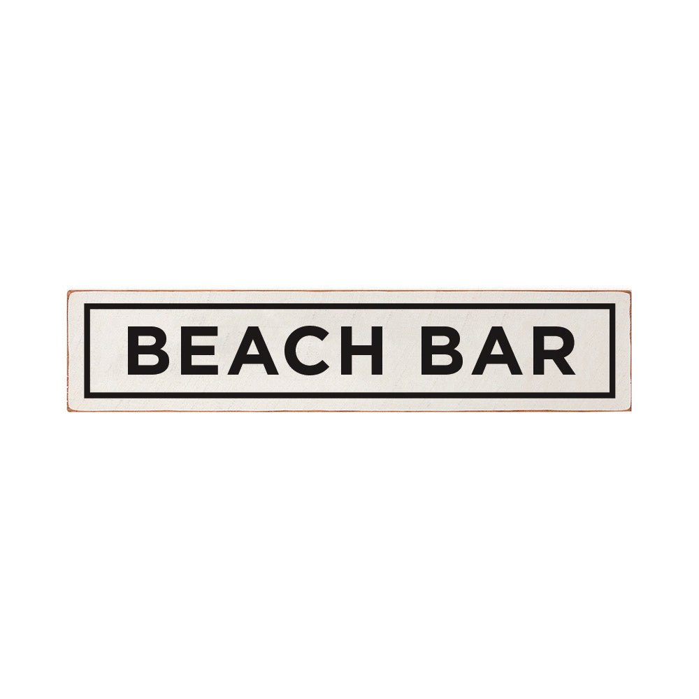 White/Black with Border  Personalized Barnwood Sign