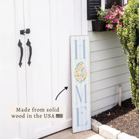 Floral Easter Egg Home Porch Leaner