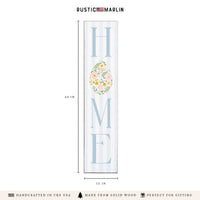 Floral Easter Egg Home Porch Leaner
