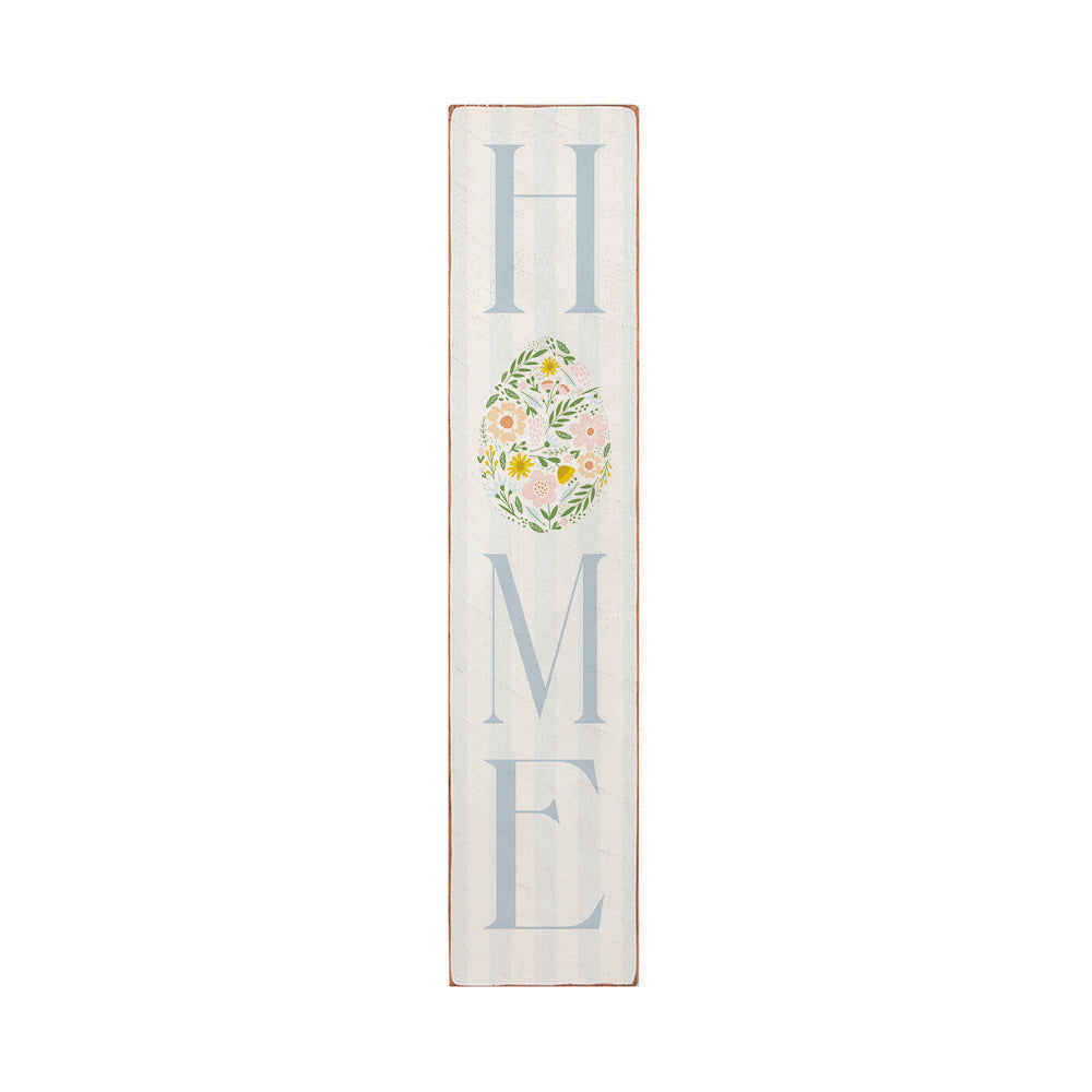 Floral Easter Egg Home Leaner