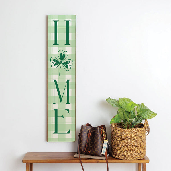 Plaid Shamrock Home Leaner