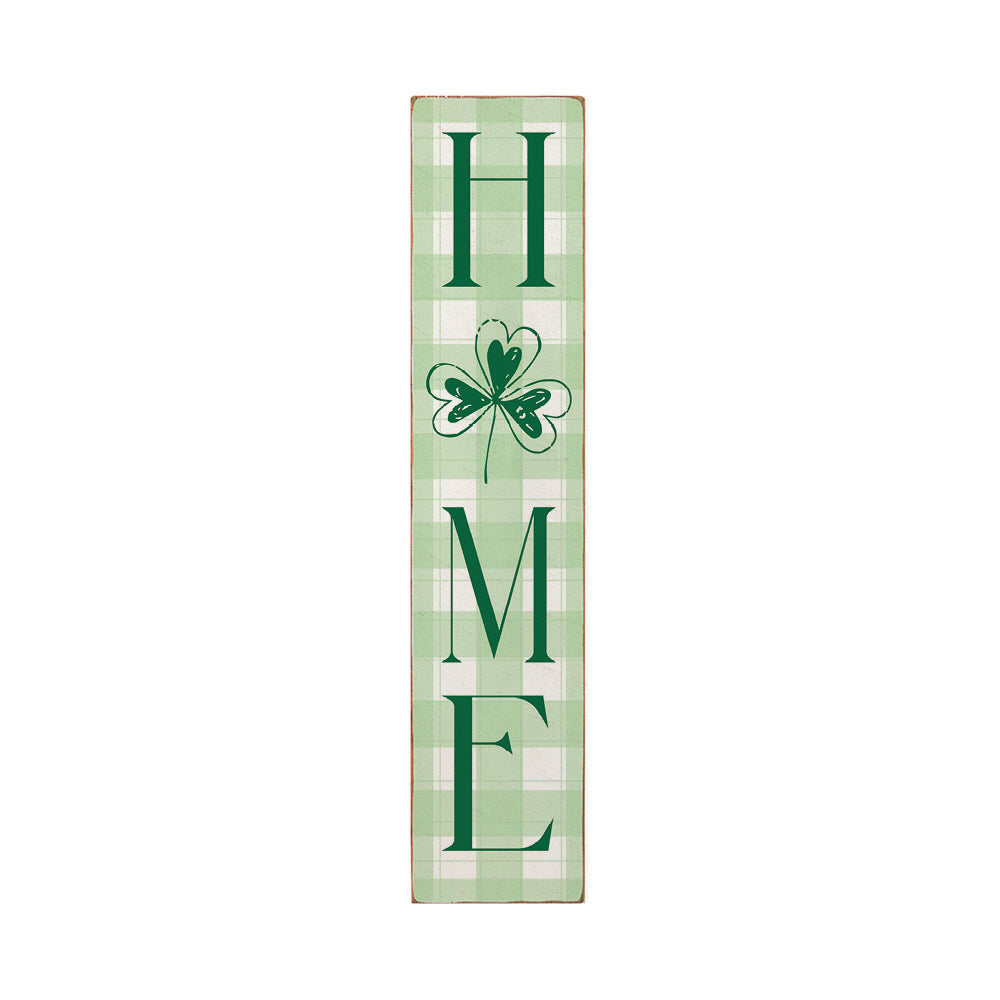 Plaid Shamrock Home Leaner