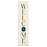 Welcome Kennebunkport Tree Icon Vertical Porch Leaner