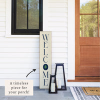 Welcome Kennebunkport Tree Icon Vertical Porch Leaner