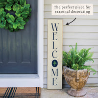 Welcome Kennebunkport Tree Icon Vertical Porch Leaner