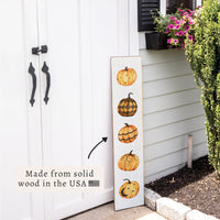 Fall Pumpkins Porch Leaner