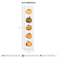 Fall Pumpkins Porch Leaner