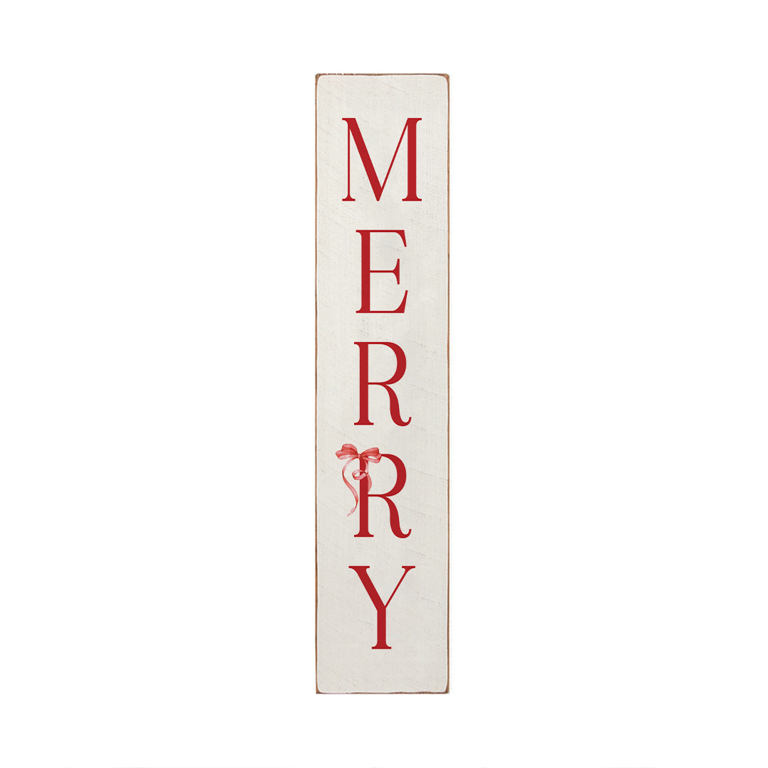 Vertical Merry Barnwood Sign